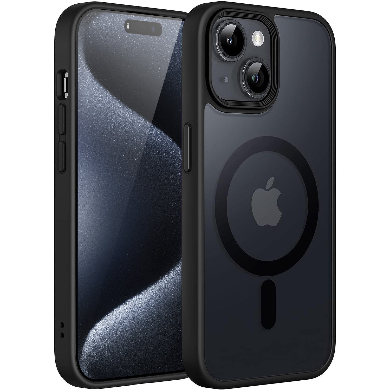 Tough On iPhone 15 Case With MagSafe Matte Black Tough On iPhone 15 Case With MagSafe Matte Black