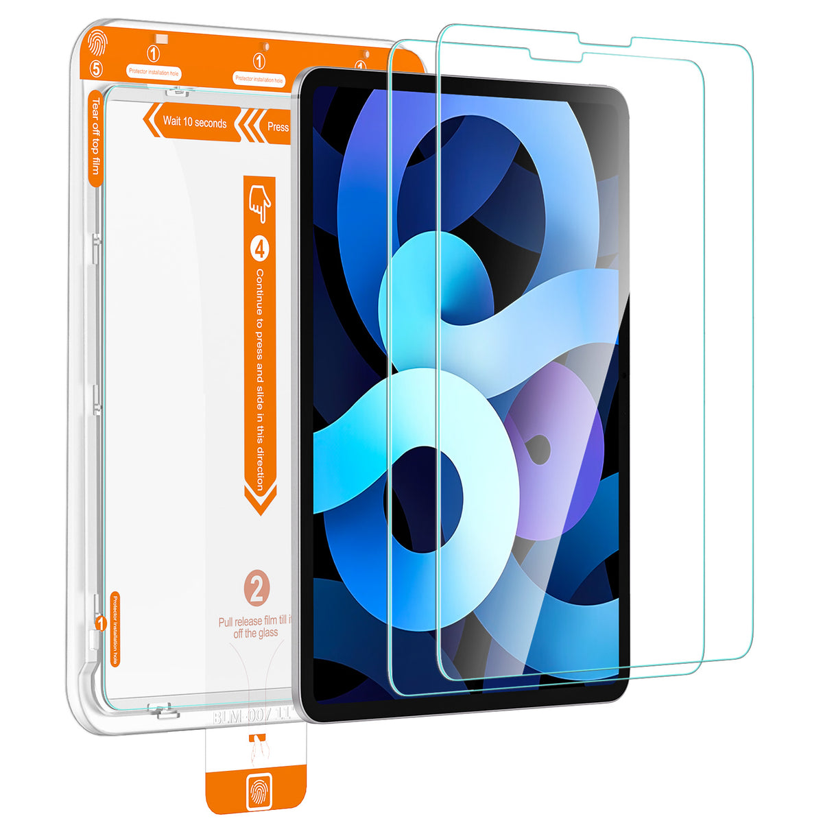 Tough On iPad Screen Protector Tempered Glass 2 Pack
