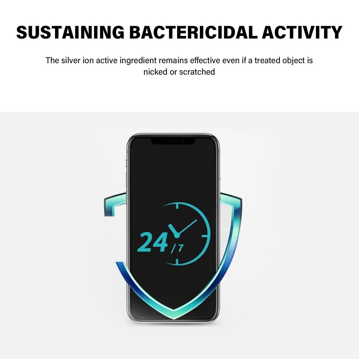 Tough on iPhone 11 Tempered Glass Screen Protector Antibacterial