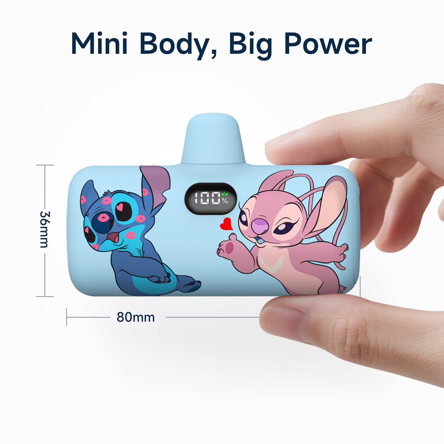 Disney Compact 5000mAh Power Bank with USB-C Connector