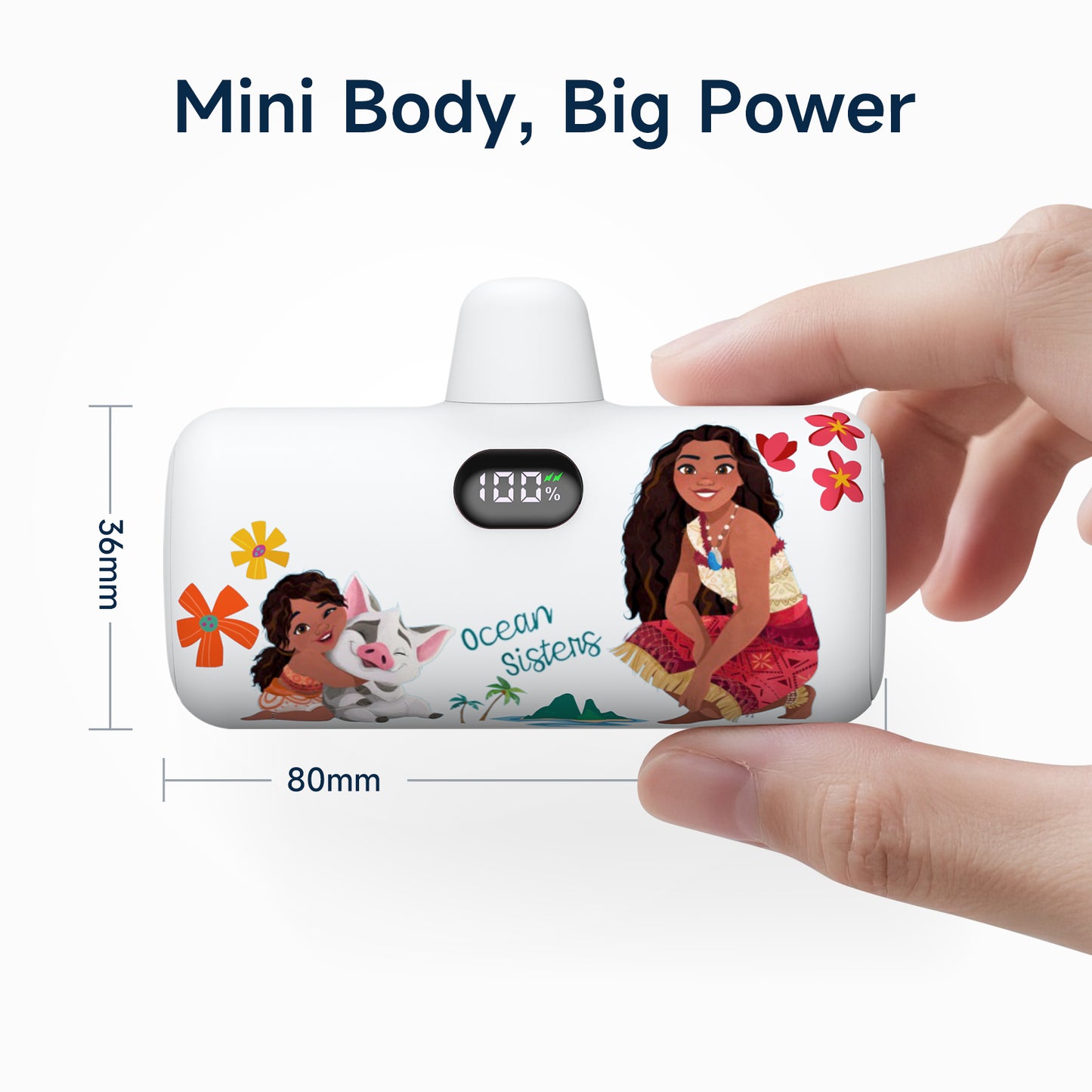 Disney Compact 5000mAh Power Bank with USB-C Connector