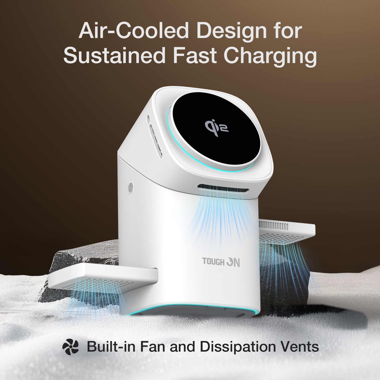 Tough On MagPro Qi2 3-in-1 Wireless Charger for Apple iPhone Watch AirPods