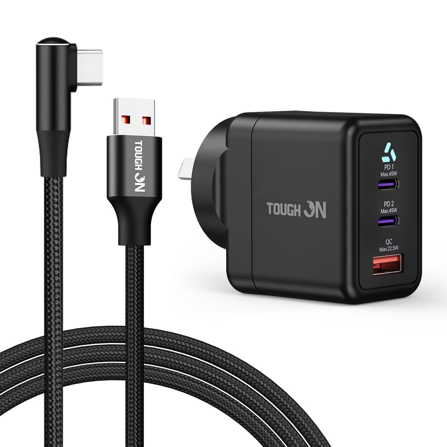 Tough On Wall Charger and Charging Cable Bundle