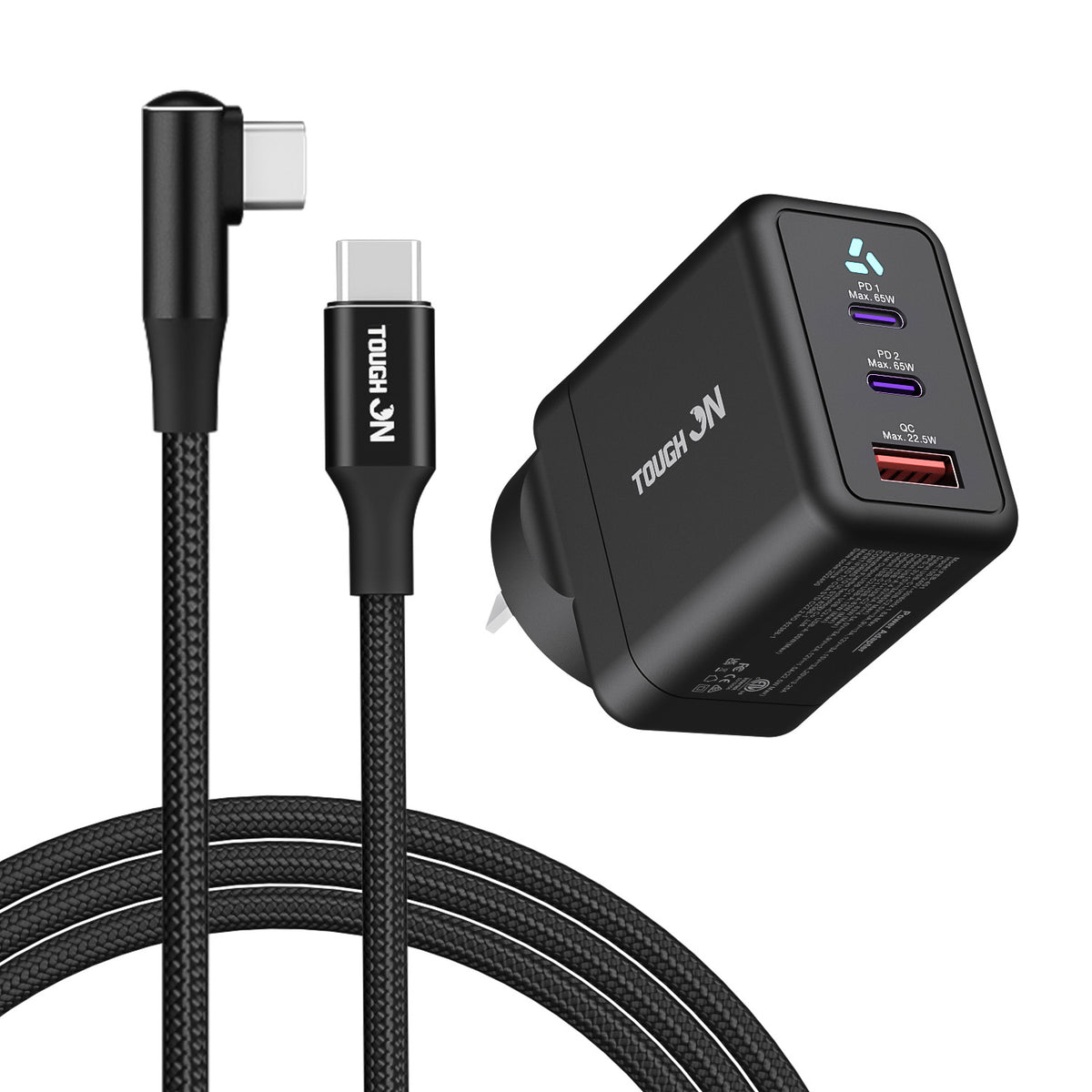 Tough On Wall Charger and Charging Cable Bundle
