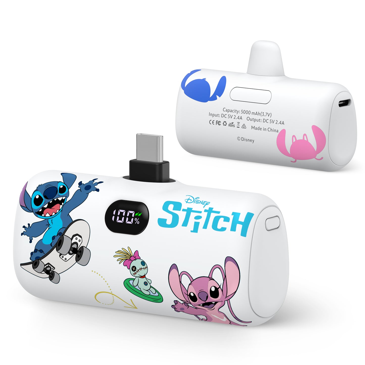 Disney Compact 5000mAh Power Bank with USB-C Connector