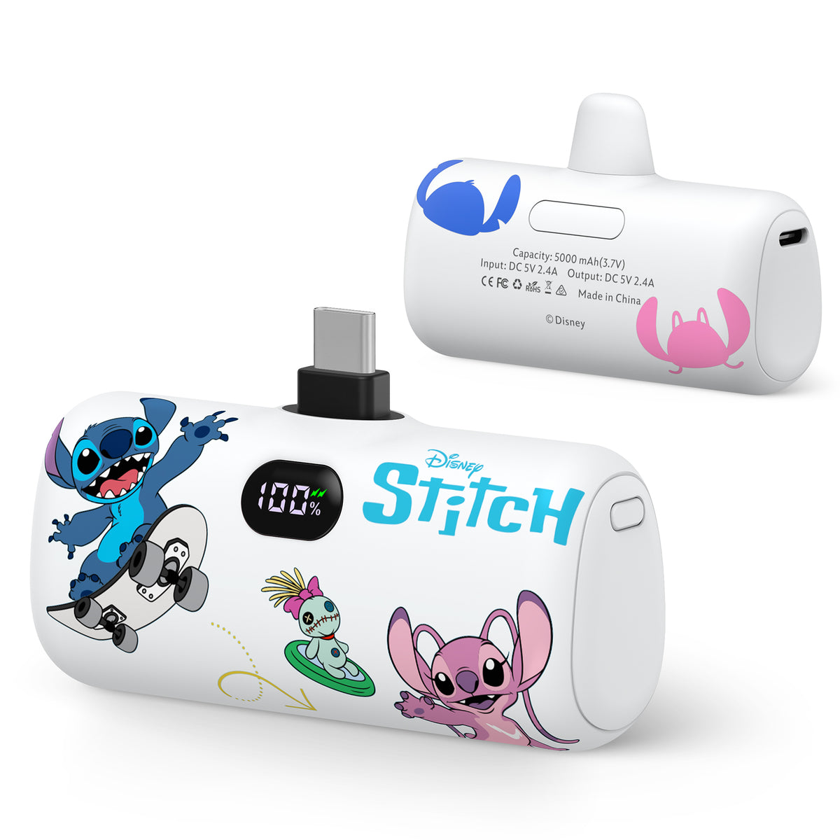 Disney Compact 5000mAh Power Bank with USB-C Connector