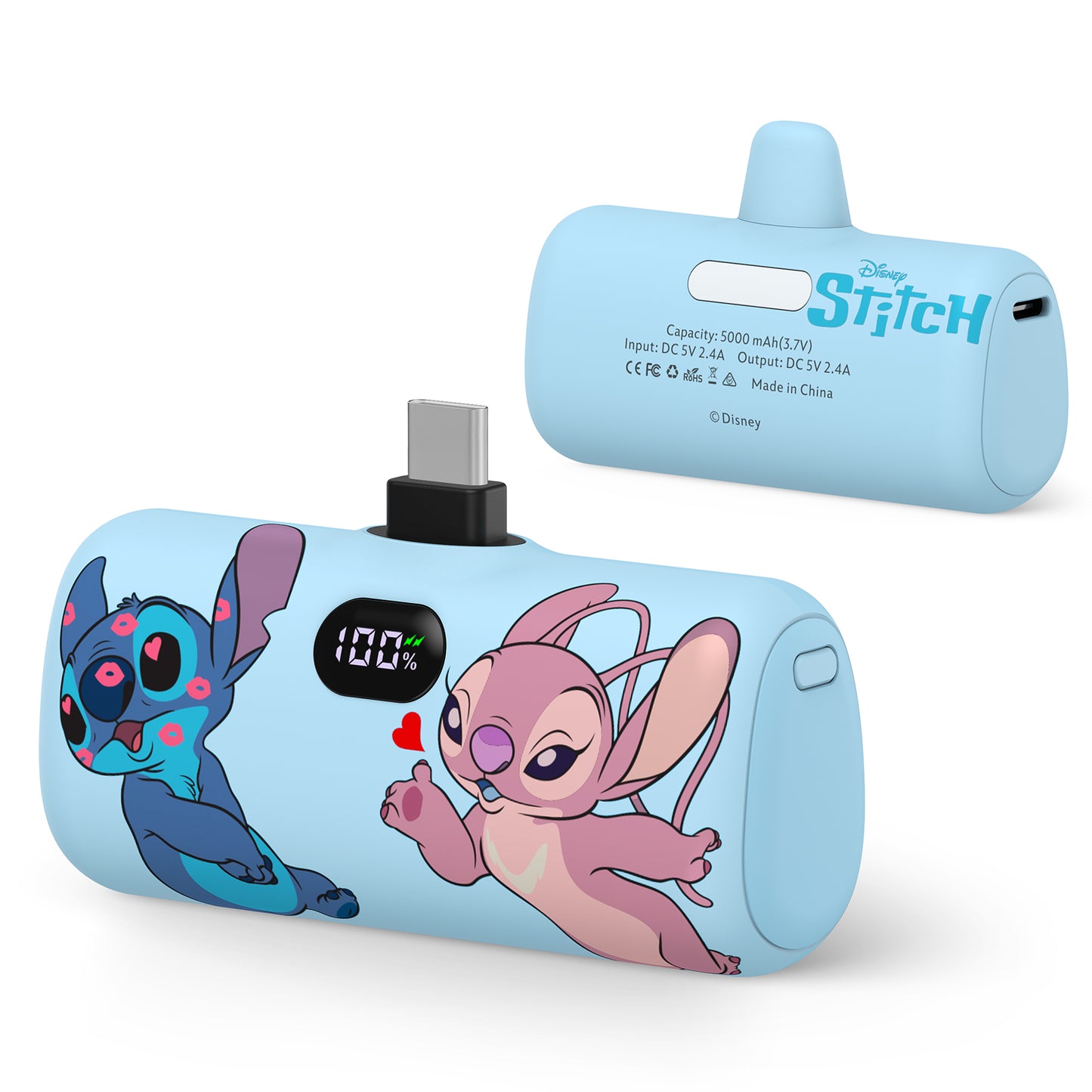 Disney Compact 5000mAh Power Bank with USB-C Connector