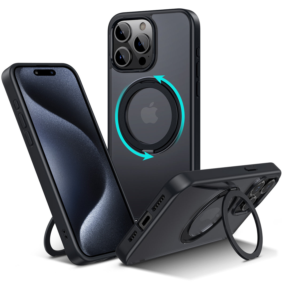 Tough On 360° Rotate Stand Case With MagSafe for iPhone