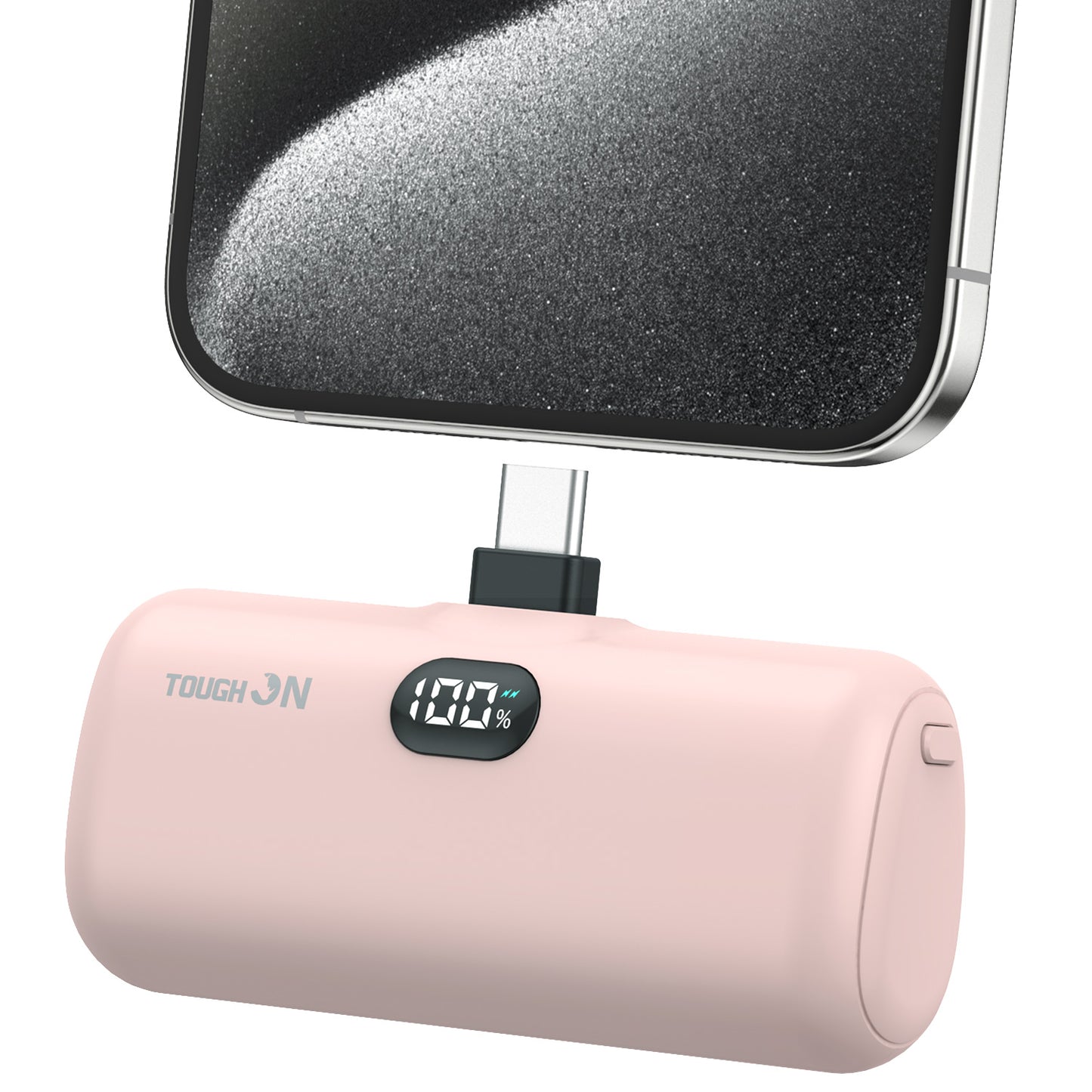 Tough On Mini Portable Charger 5000mAh Power Bank USB C for Samsung Android iPhone 15 & 16 Series