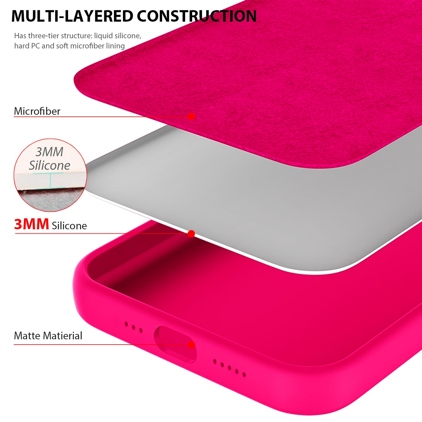 iPhone 12 / iPhone 12 Pro Case Tough On Strong Liquid Silicone