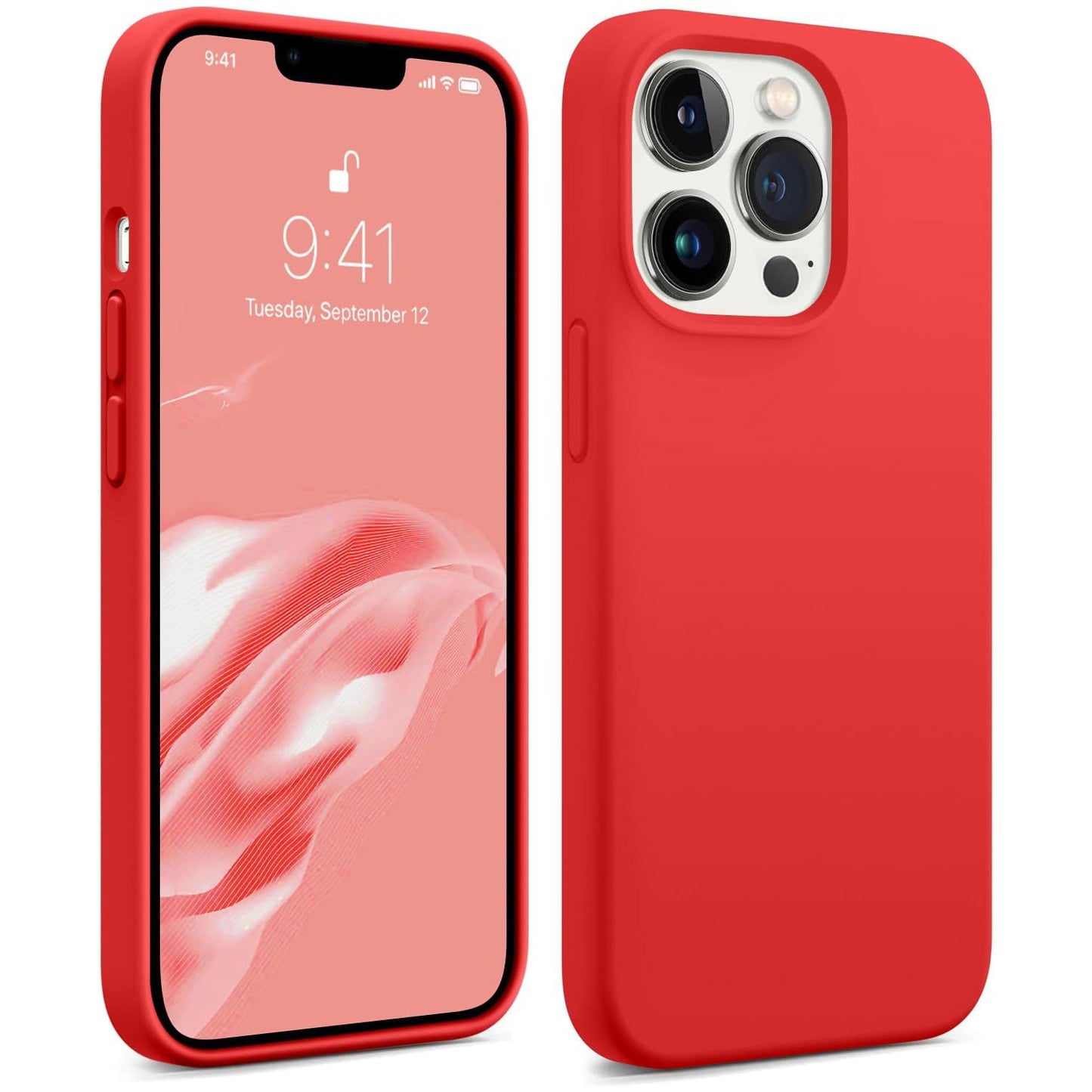 Tough On iPhone 12 Pro Max Case Strong Liquid Silicone Case Black