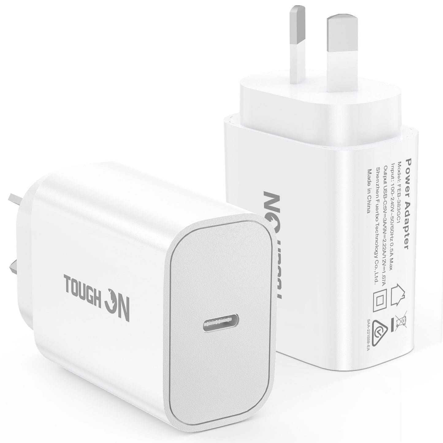 Tough On Wall Charger 20W USB C Fast Charge PD 3.0