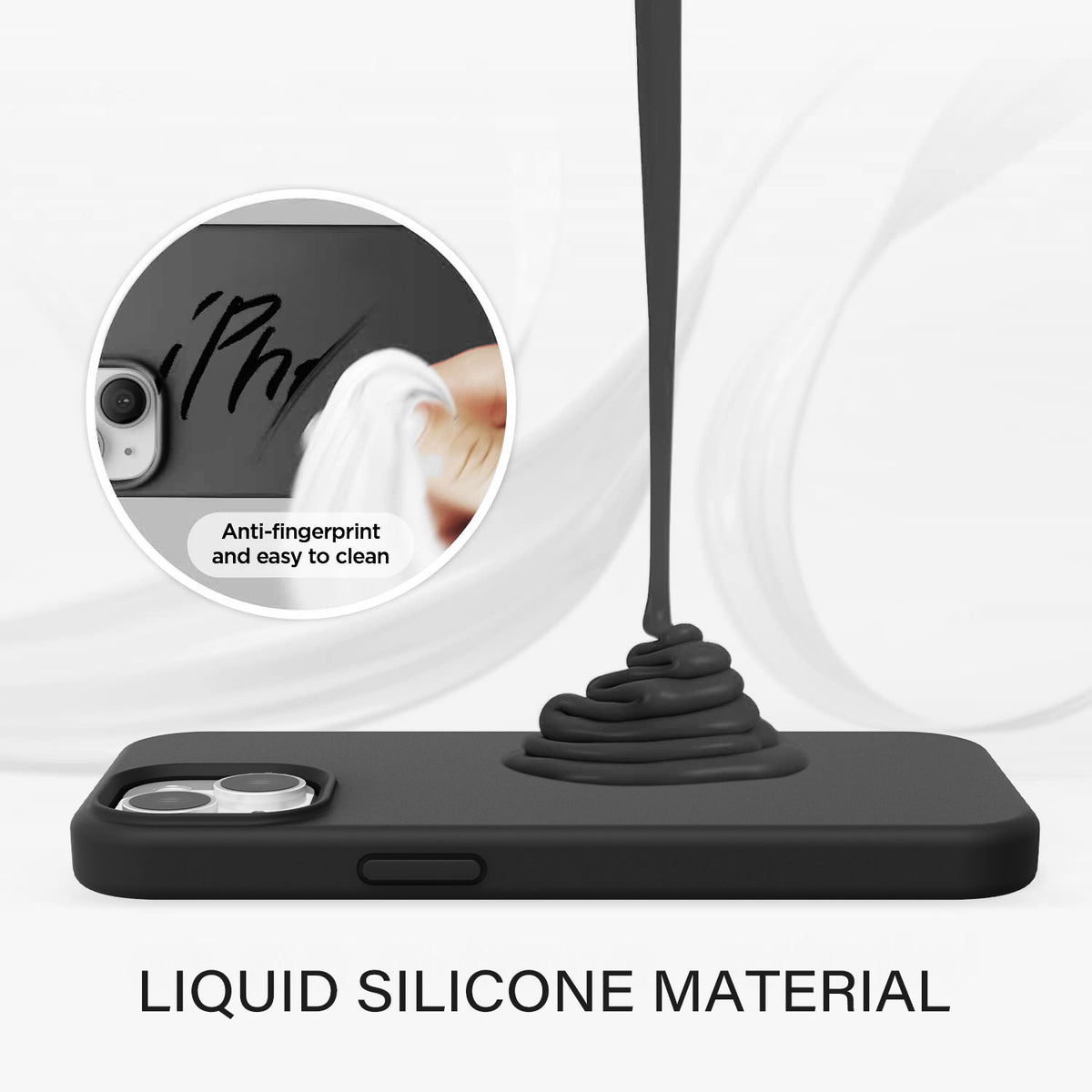 Tough On iPhone 16e / iPhone 15 Strong Liquid Silicone Case with Magsafe