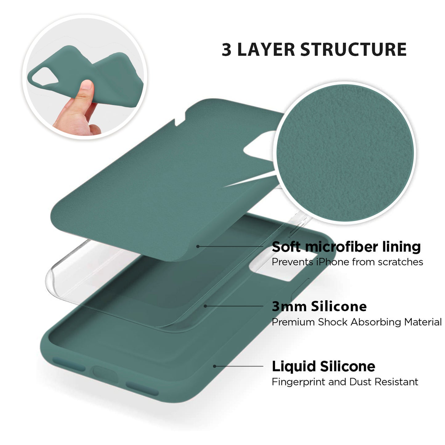 iPhone 12 / iPhone 12 Pro Case Tough On Strong Liquid Silicone