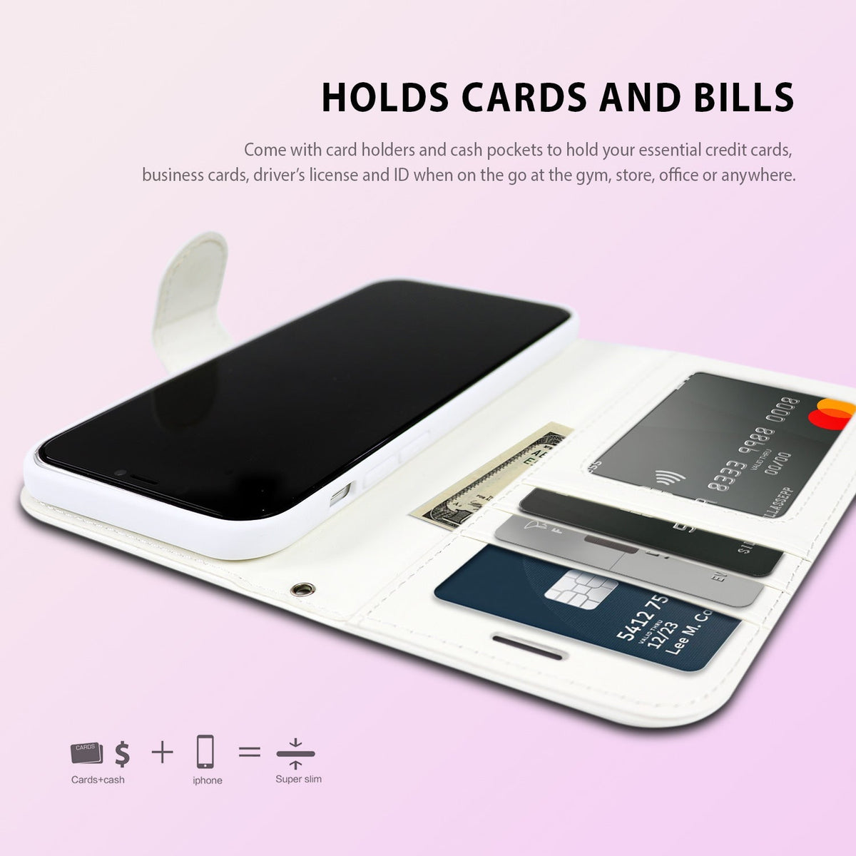 Tough On iPhone 16e / iPhone 15 Case Magnetic Detachable Leather