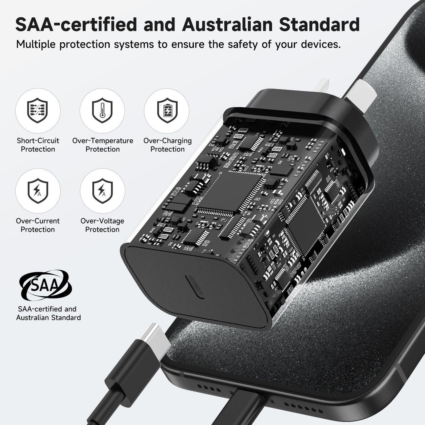Tough On Wall Charger 20W USB C Fast Charge PD 3.0