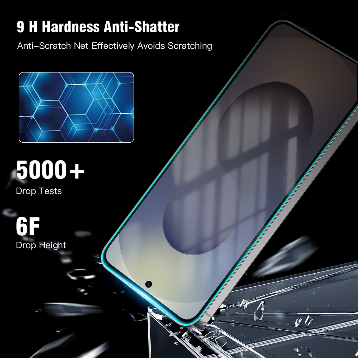 Tough On Samsung Galaxy S25 Edge Full Tempered Glass Screen Protector