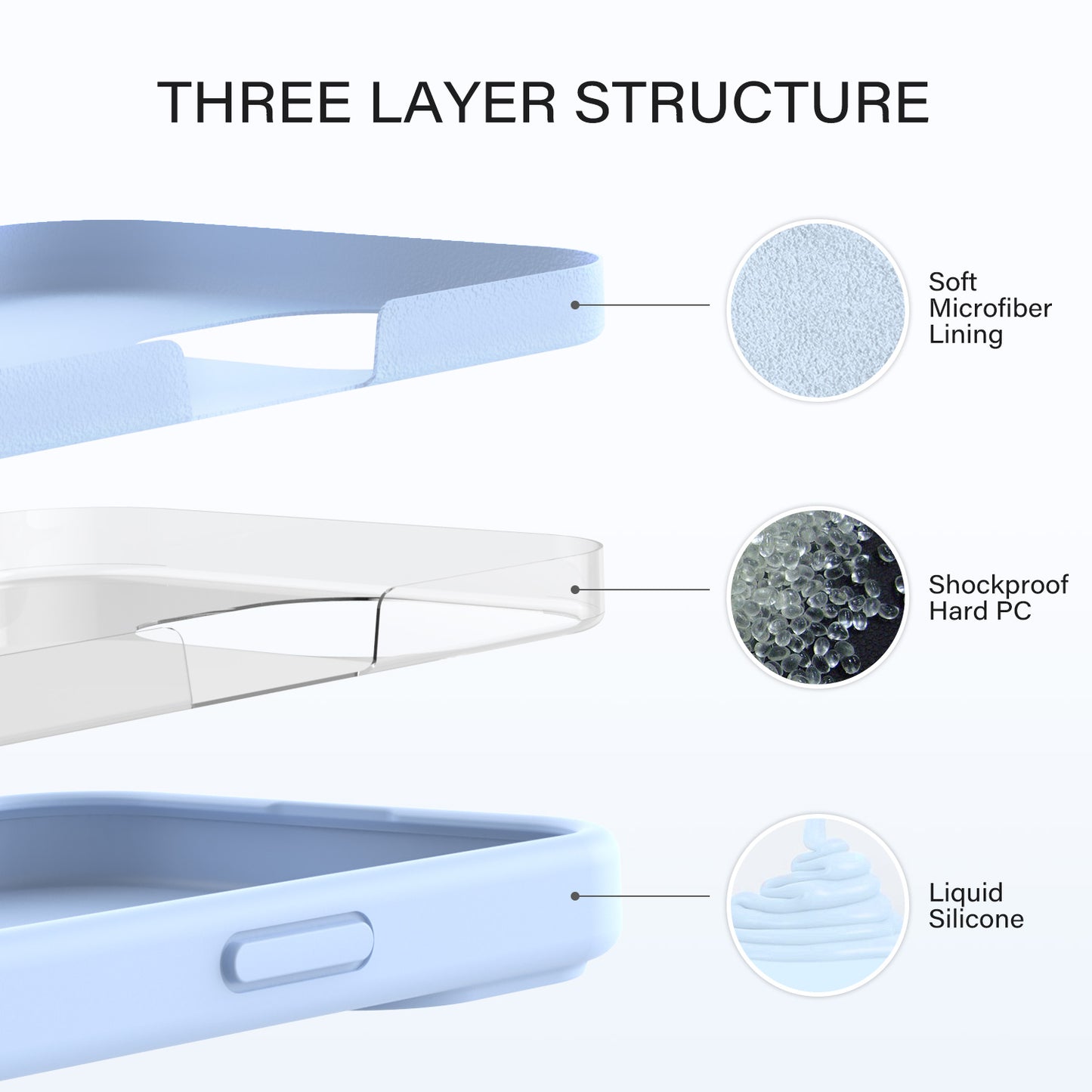 Tough On iPhone 16e / iPhone 15 Strong Liquid Silicone Case with Magsafe
