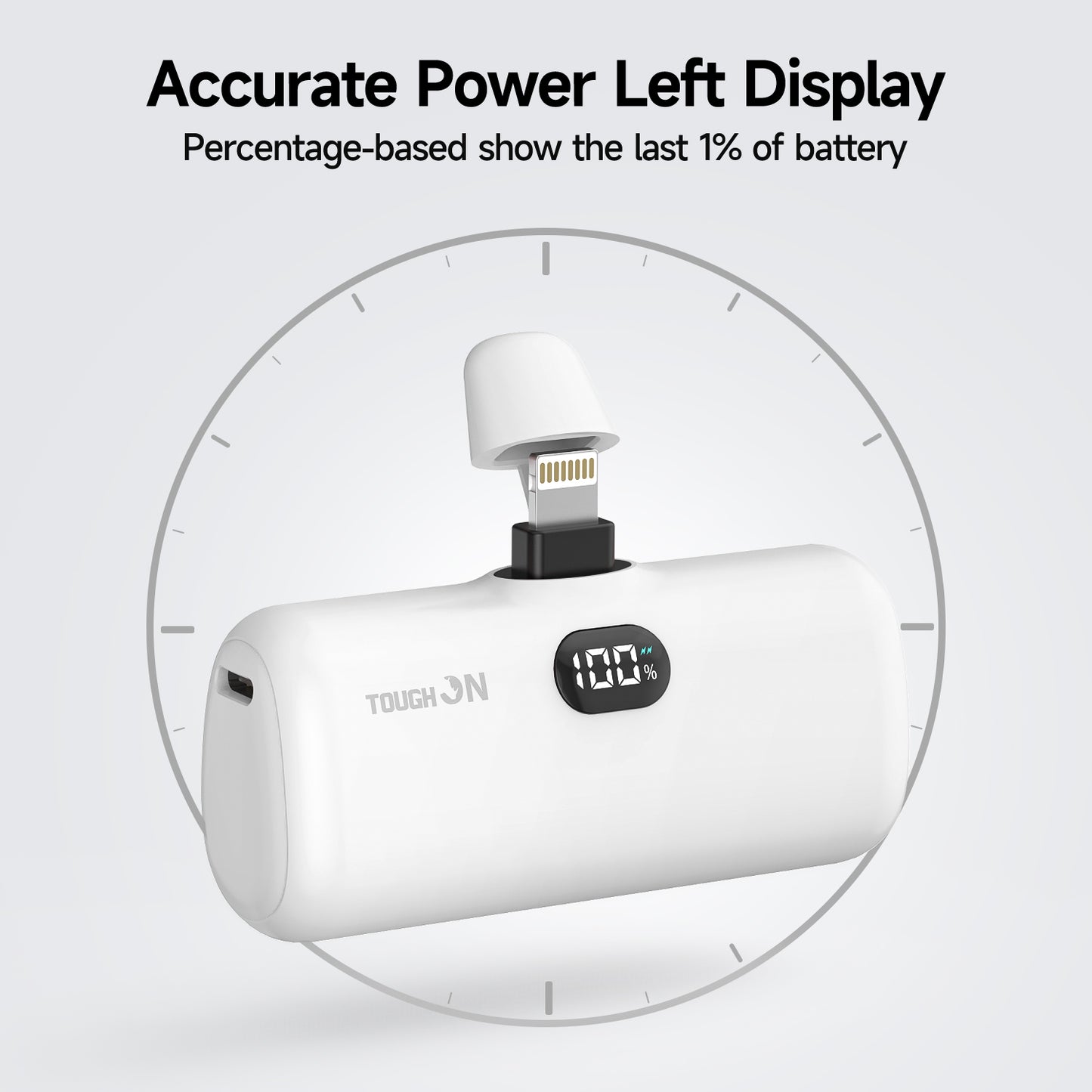 Tough On Mini Portable Charger 5000mAh Power Bank PD Fast Charging for iPhone