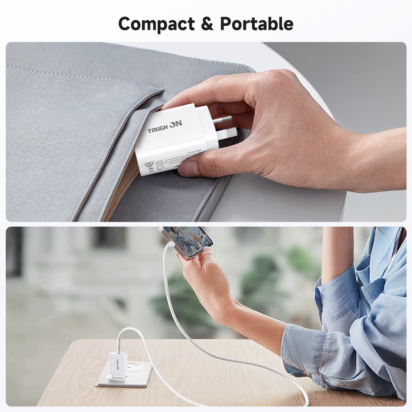 Tough On Wall Charger 20W USB C Fast Charge PD 3.0