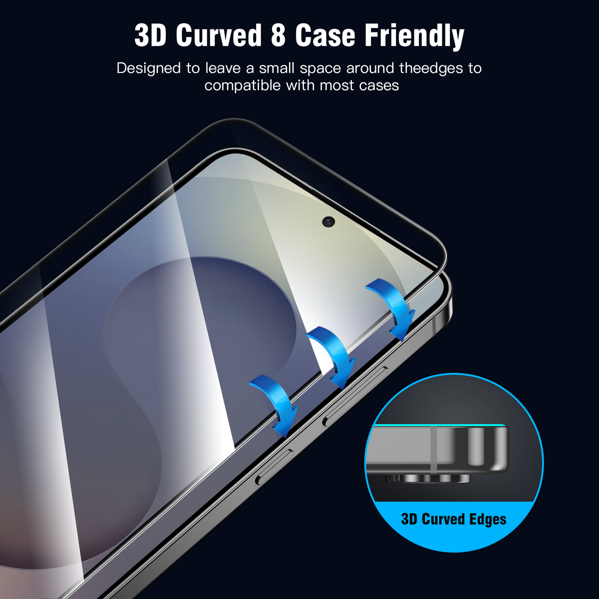 Tough On Samsung Galaxy S25 Edge Full Tempered Glass Screen Protector