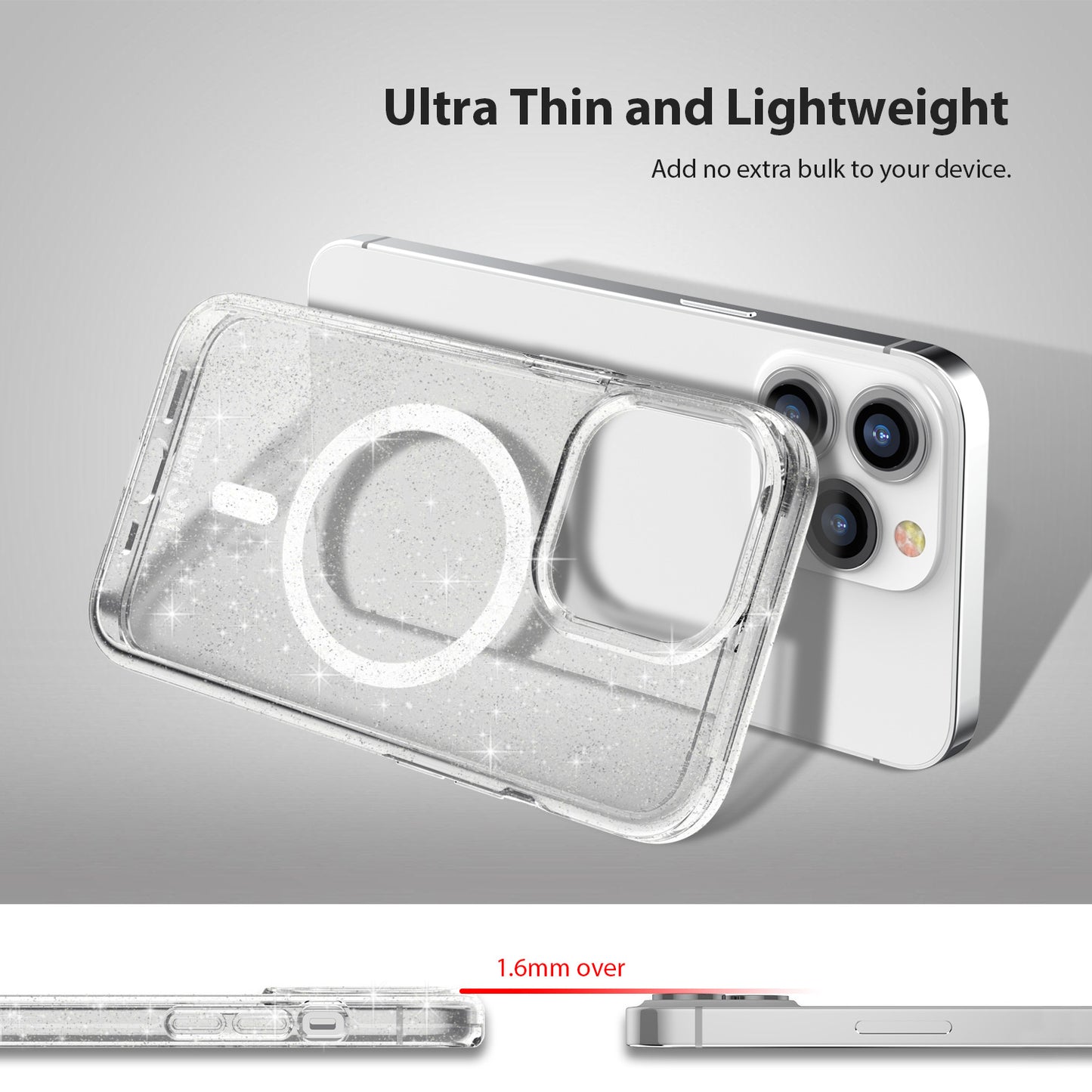 Tough On iPhone 15 Pro Clear Case with MagSafe