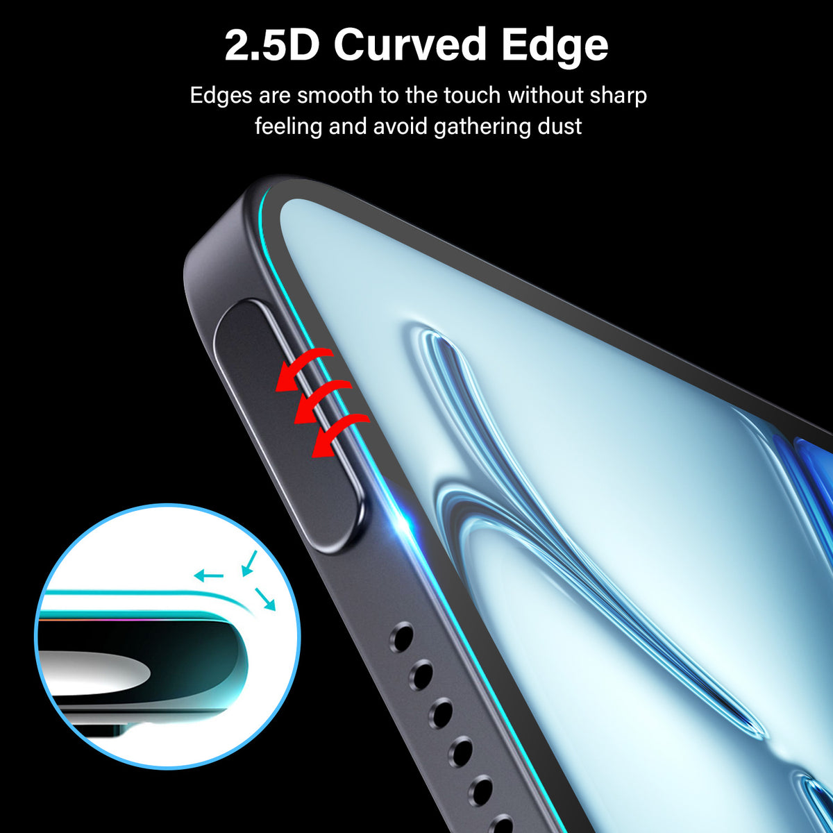 Tough On iPad Air 13" 2024 / 2025 / 2026 Screen Protector Full Cover Tempered Glass