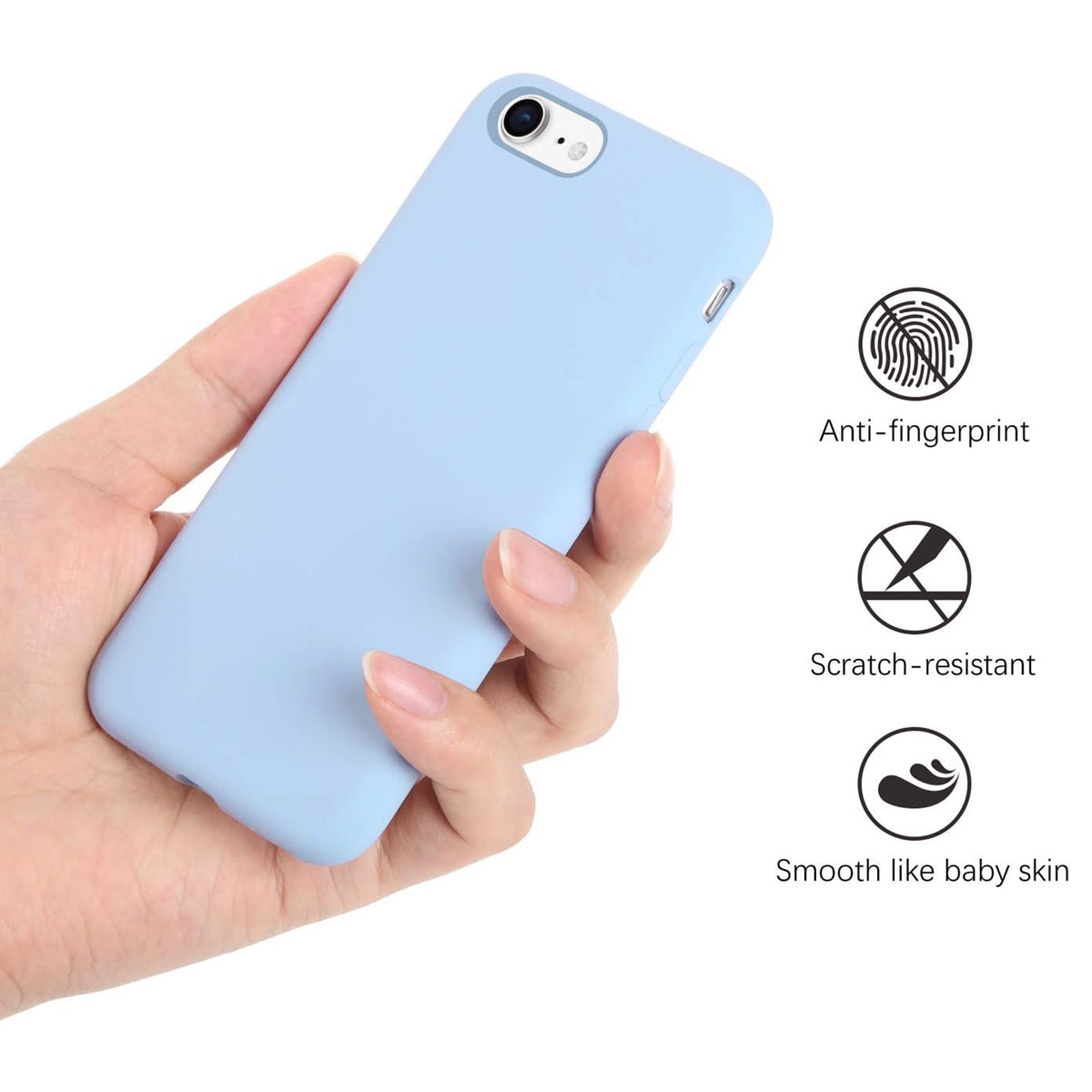 Tough on iPhone SE 2022 & 2020/iPhone 7 & 8 Case Liquid Silicone