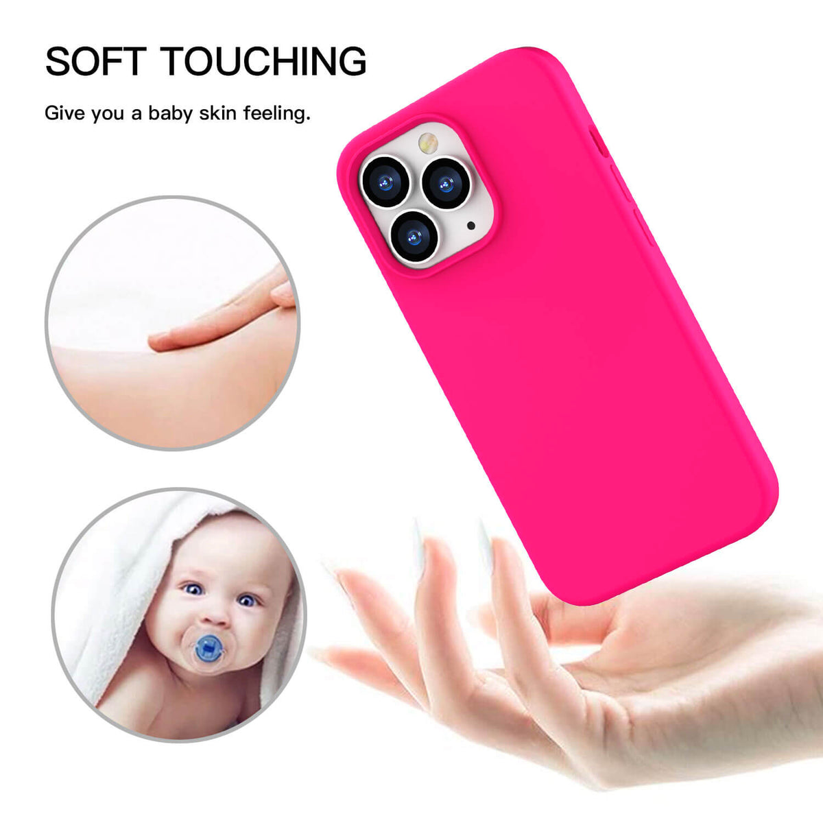 Tough On iPhone 12 Pro Max Case Strong Liquid Silicone Case Black