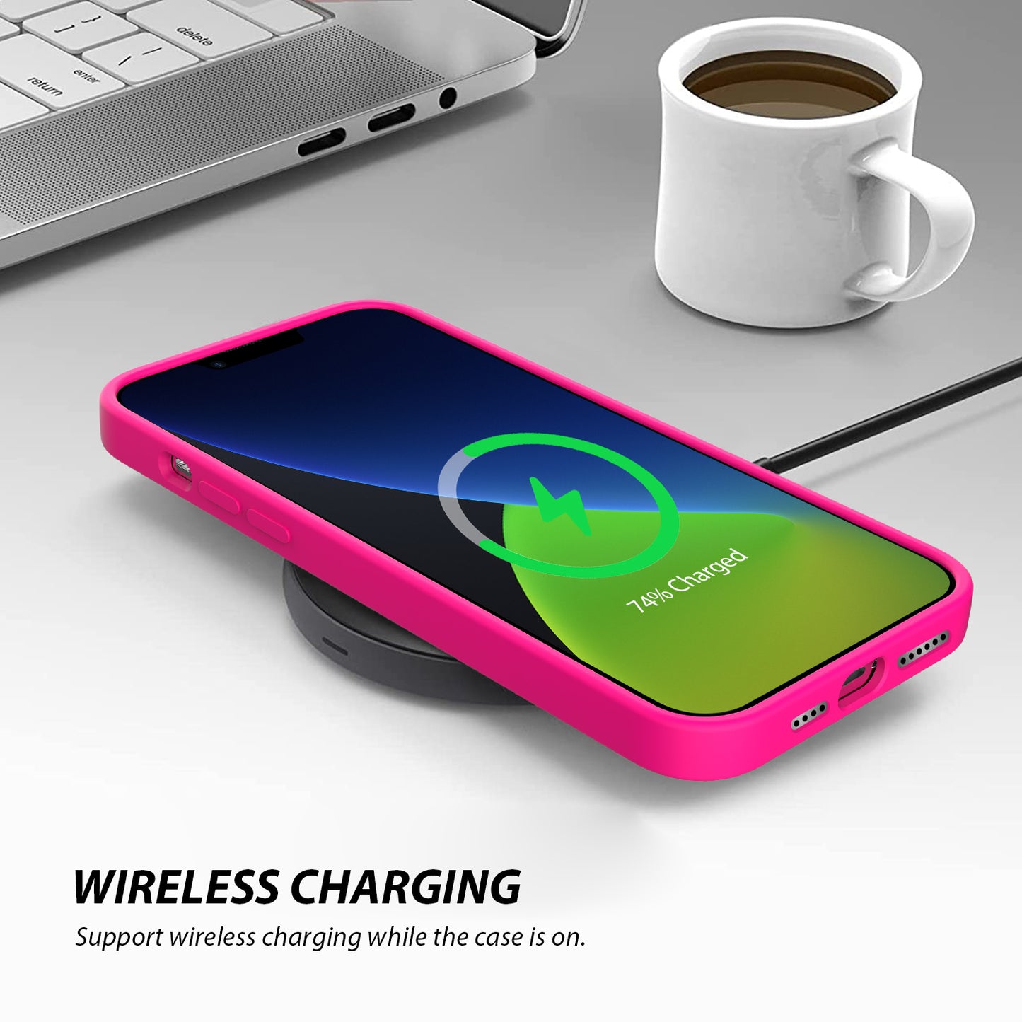 Tough On iPhone 13 Case Strong Liquid Silicone Case