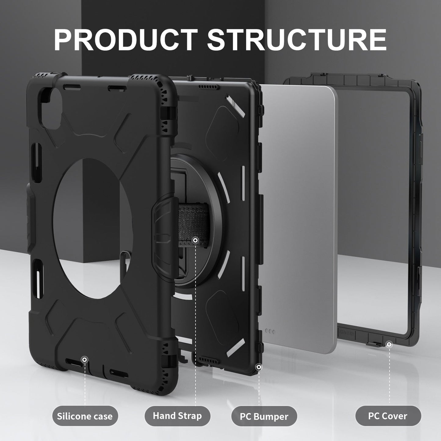 Tough On Rugged Protective Case for iPad