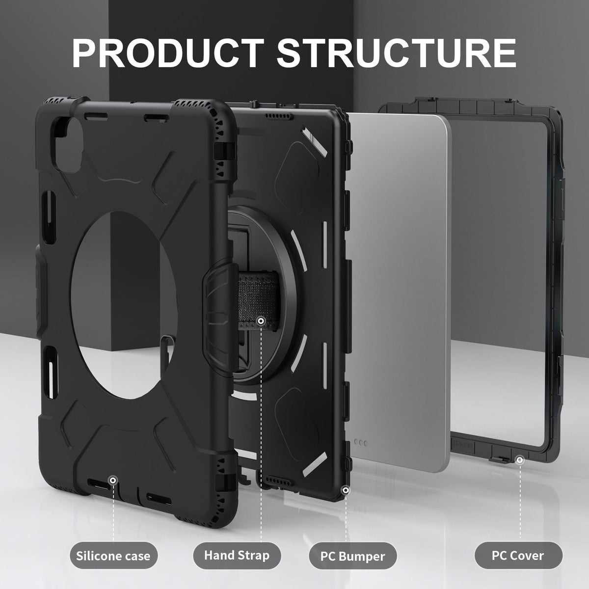 Tough On Rugged Protective Case for iPad