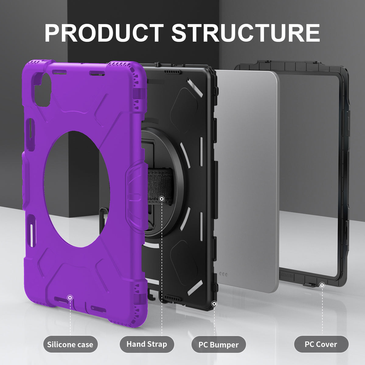 Tough On Rugged Protective Case for iPad