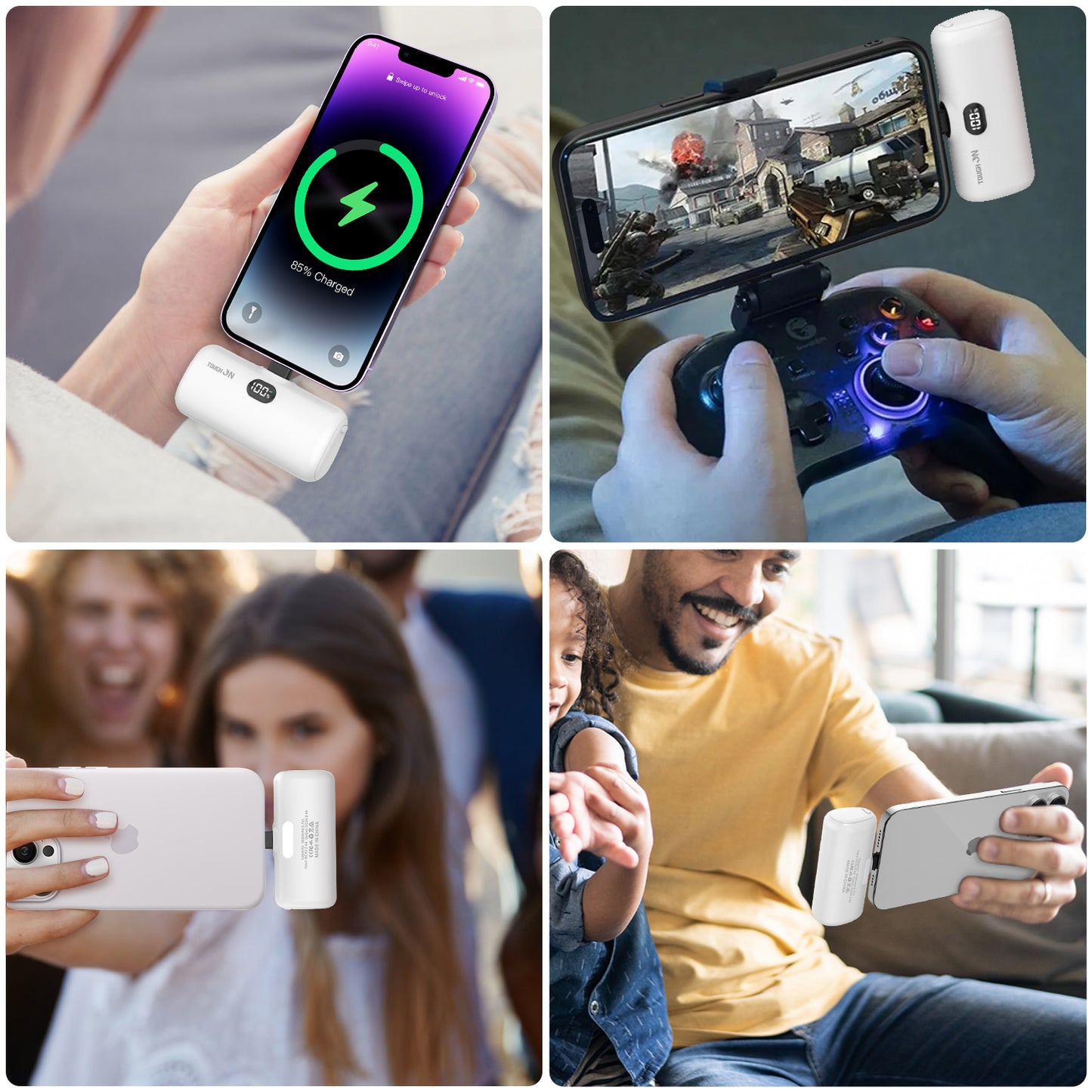 Tough On Mini Portable Charger 5000mAh Power Bank PD Fast Charging for iPhone