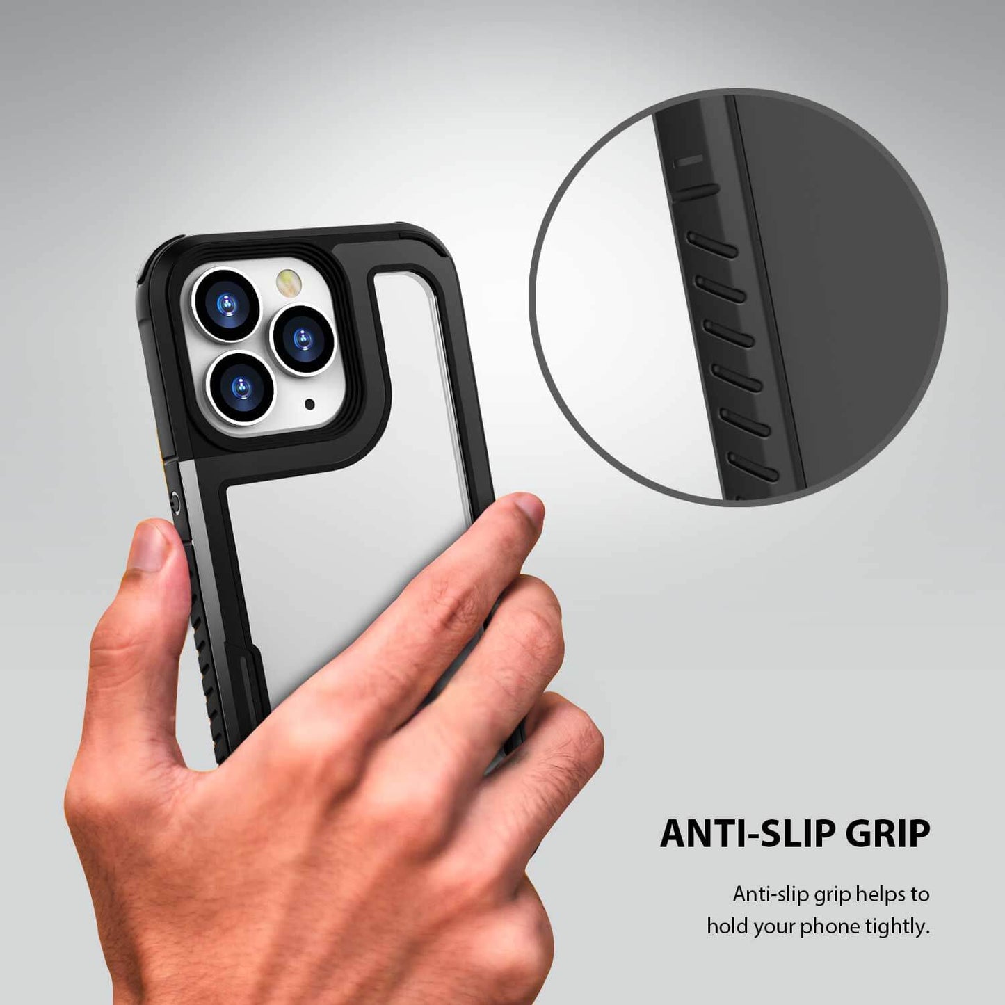 Tough On iPhone 12 Pro Max Case Iron Shield Black