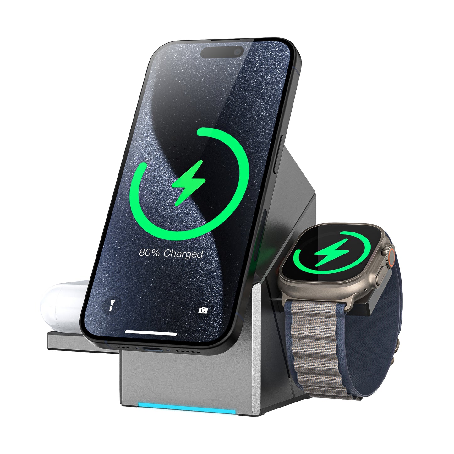Tough On Qi2 3-in-1 Wireless Charger (15W) and USB-C Charger (30W) Bundle