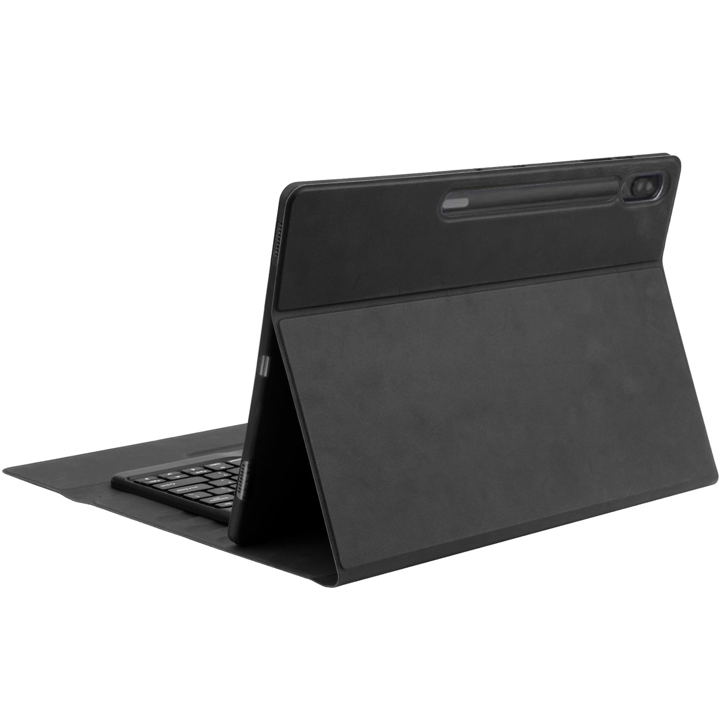 Tough On Samsung Galaxy Tab S8 Ultra Bluetooth Keyboard Cover Leather Case Black
