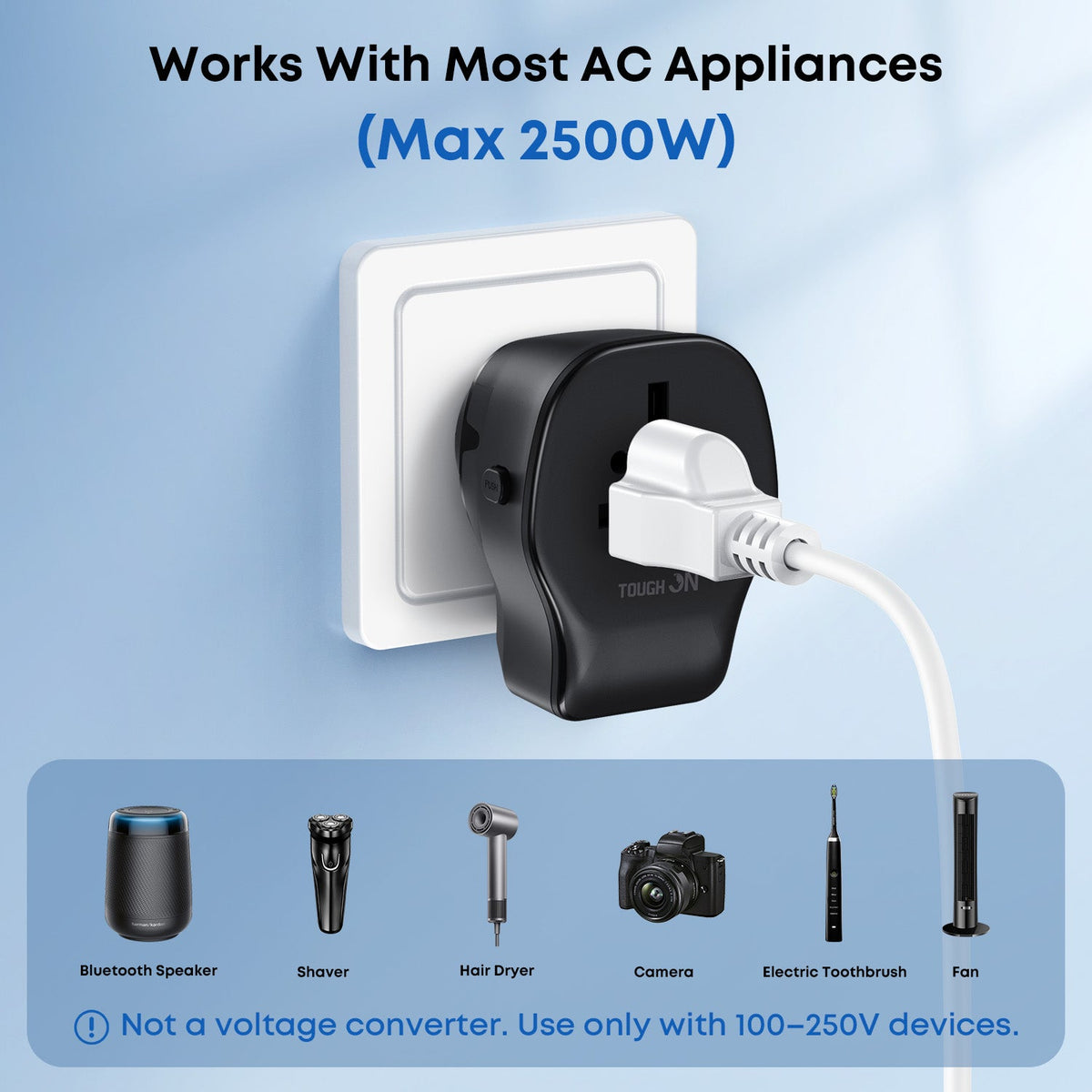 Tough On 20W Universal Travel Charger with 4 Plug Adapter