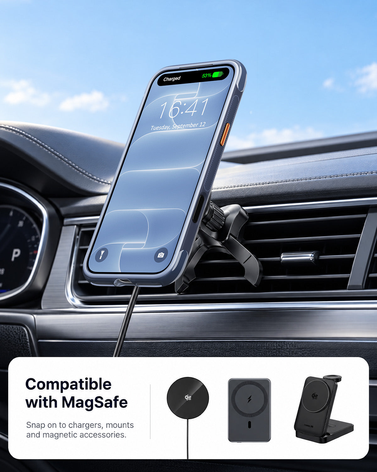 Tough On AeroShield Magnetic Case for iPhone with Air-Cushion & 360° Stand
