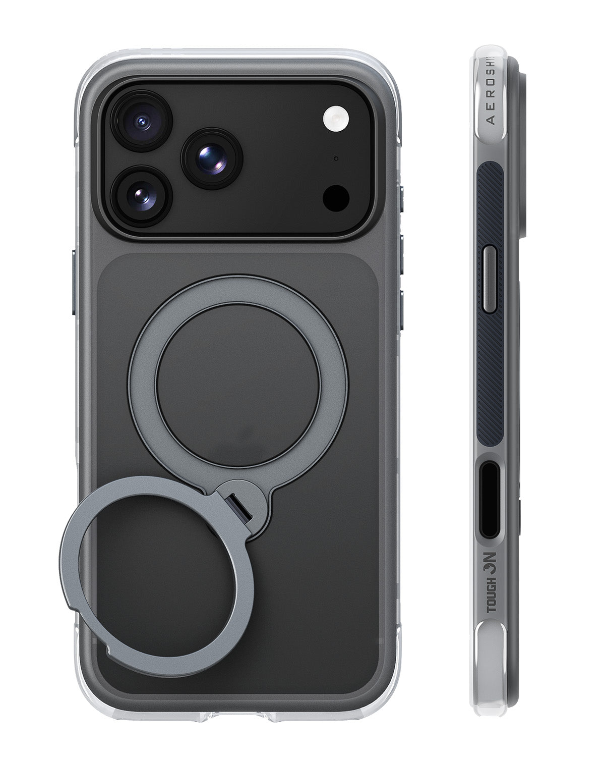 Tough On AeroShield Magnetic Case for iPhone with Air-Cushion & 360° Stand