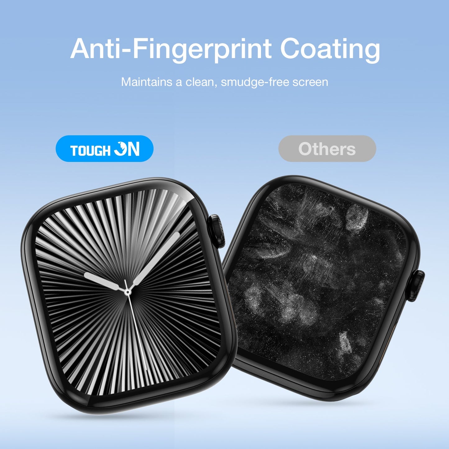 Tough On Screen Protector 2 Pack for Apple Watch with Installation Kit