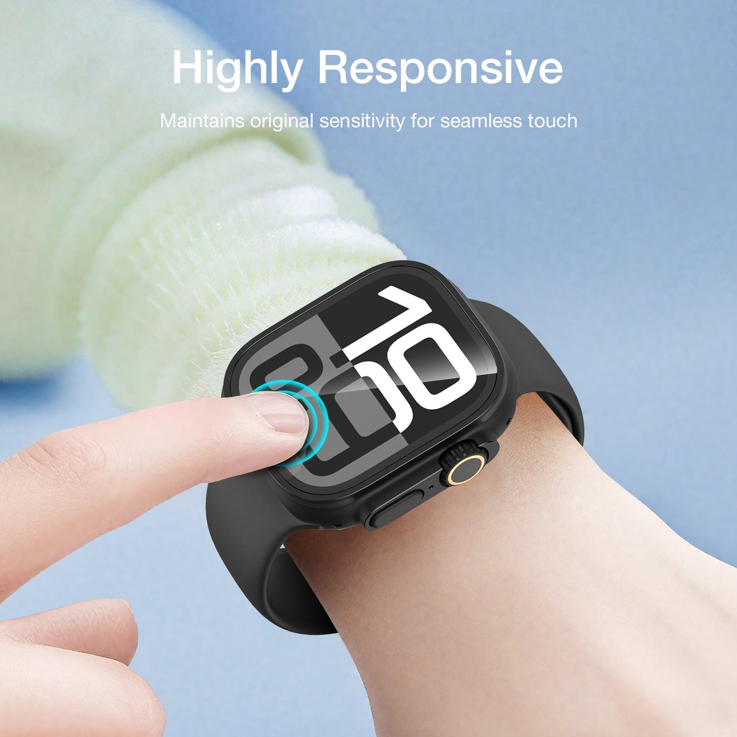 Tough On Screen Protector 2 Pack for Apple Watch with Installation Kit