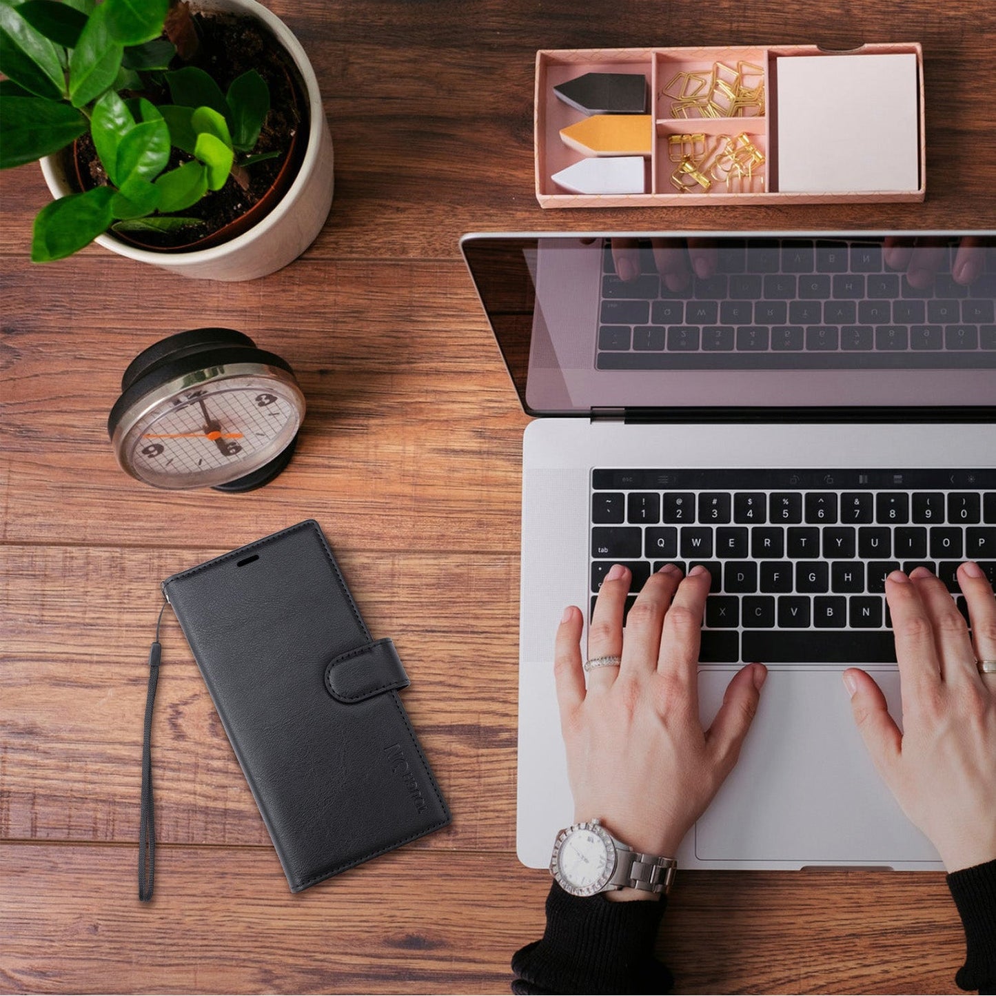 Tough On Samsung Galaxy Flip Wallet Leather Case