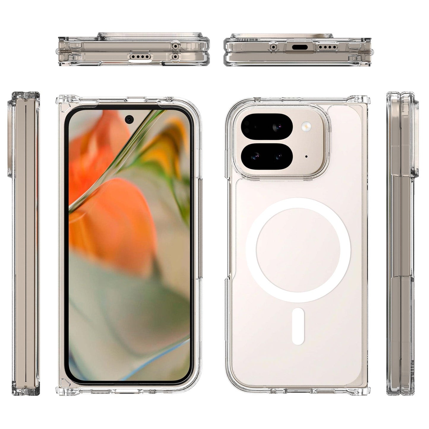 Tough On Google Pixel 10 Pro Fold Case Clear Air with MagSafe