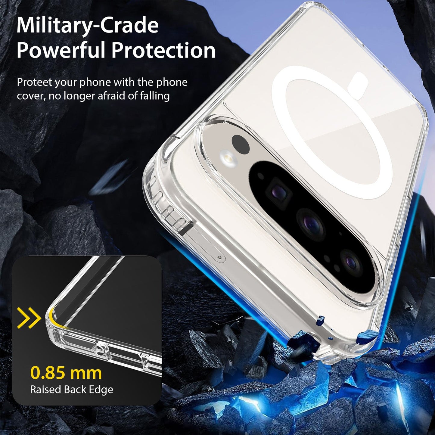 Tough On Google Pixel 9 Pro XL Case Clear Air with MagSafe