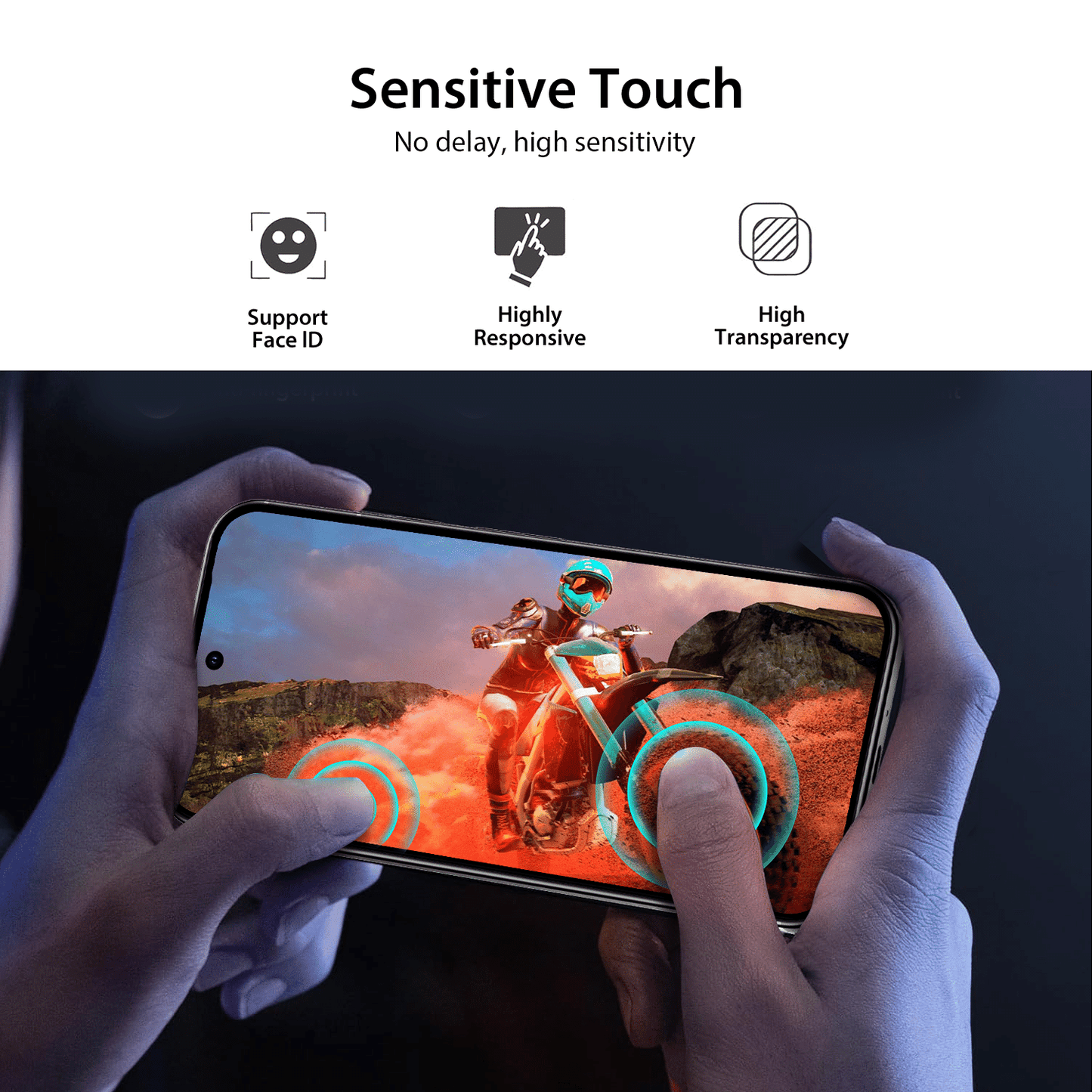 Tough On Google Pixel 9a Tempered Glass Screen Protector