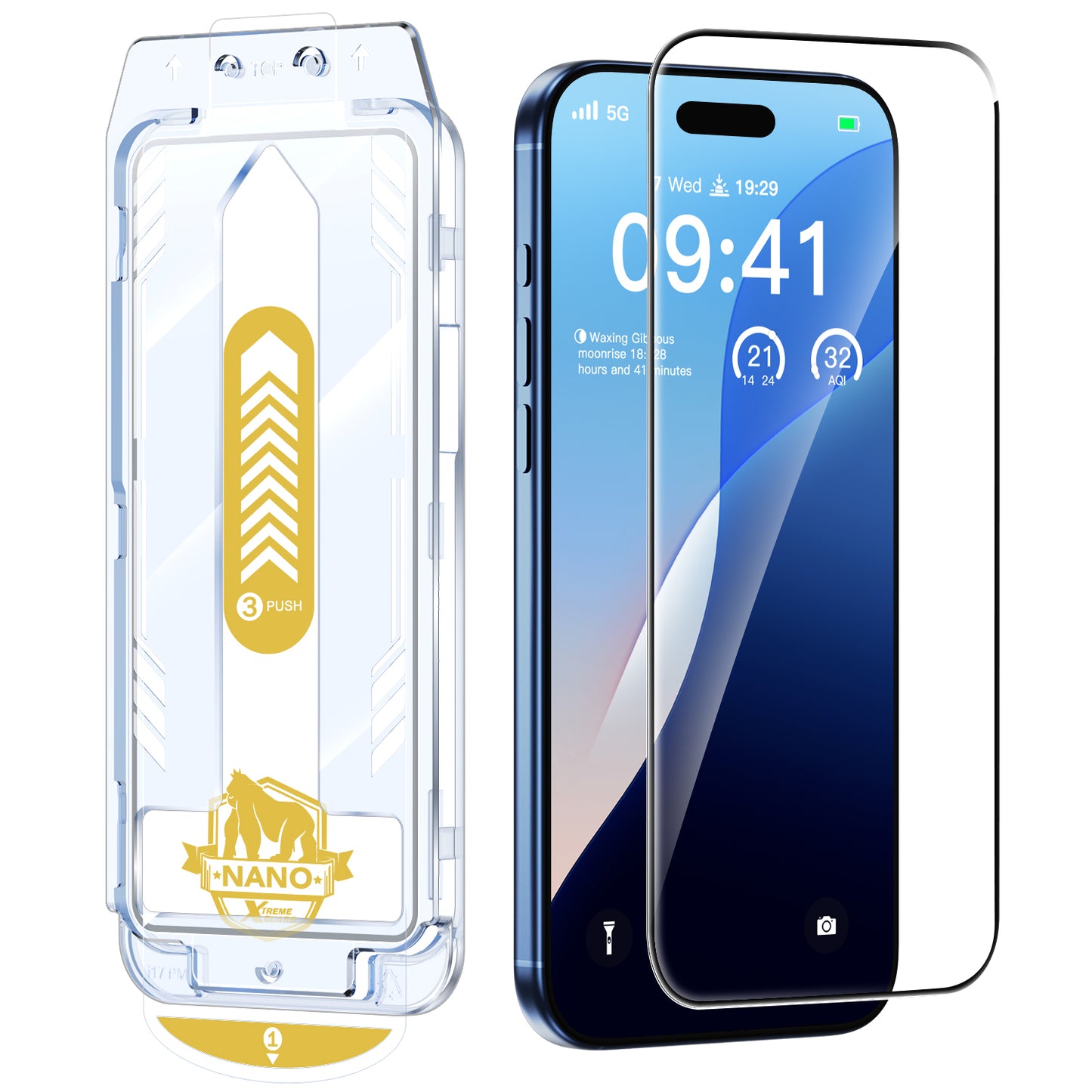 Tough On HD Clear Nano Glass Screen Protector for iPhone