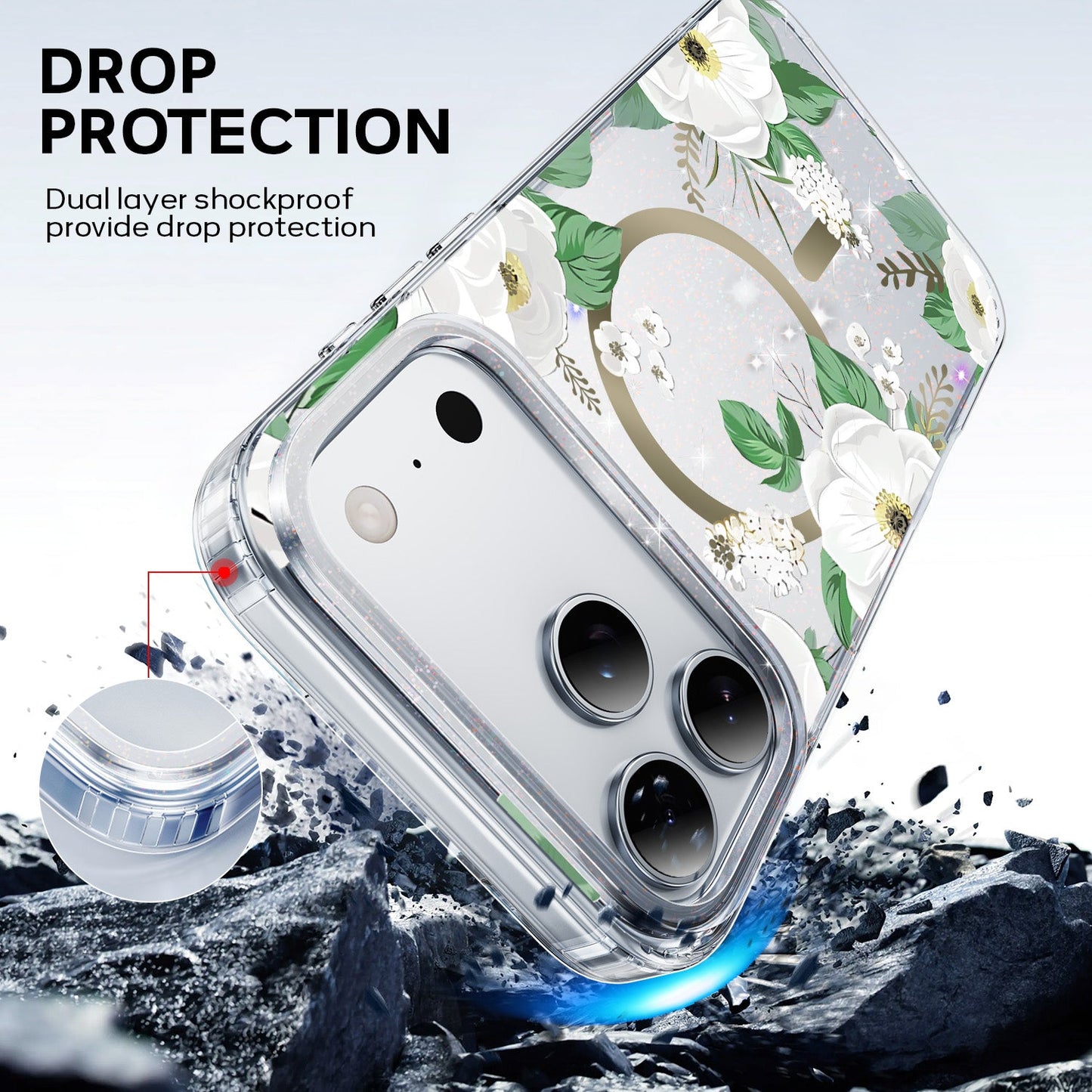 Tough On IMD Pattern Case With MagSafe for iPhone 17 Series