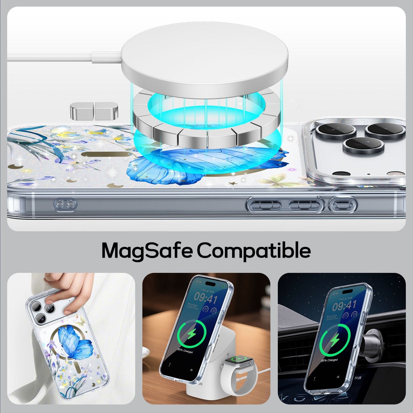 Tough On IMD Pattern Case With MagSafe for iPhone 17 Series