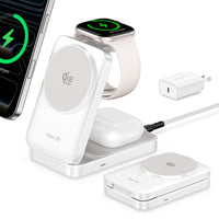 Tough On MagFold Qi2.2 25W 3-in-1 Foldable Wireless Charger